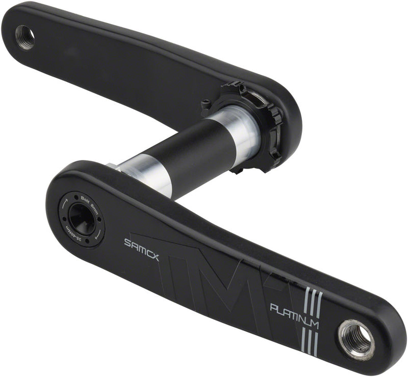 Load image into Gallery viewer, Samox Platinum TM-1 Carbon Crankset - 160mm, 3-Bolt, Direct Mount, 28.99mm (DUB Type) Spindle, Black
