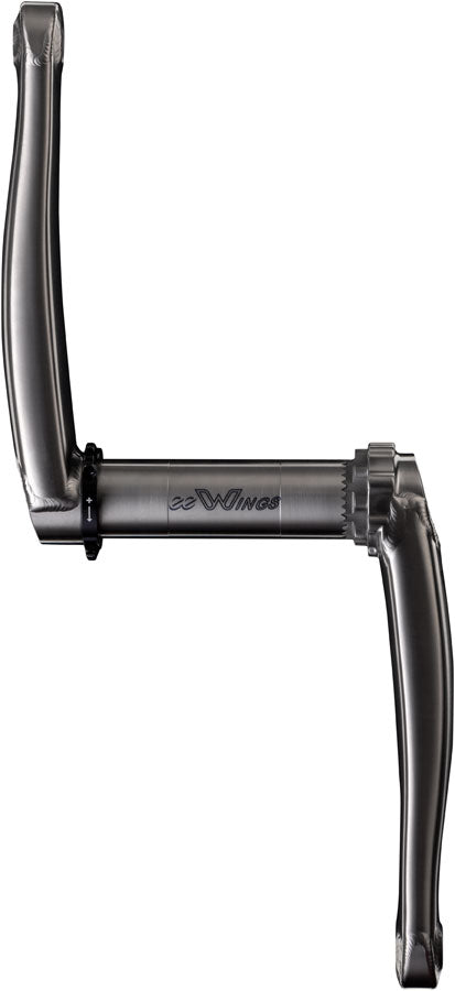 Cane Creek eeWings All-Road Titanium Crankset - 172.5mm, 8-Bolt Direct Mount, 30mm Spindle, Brushed Titanium