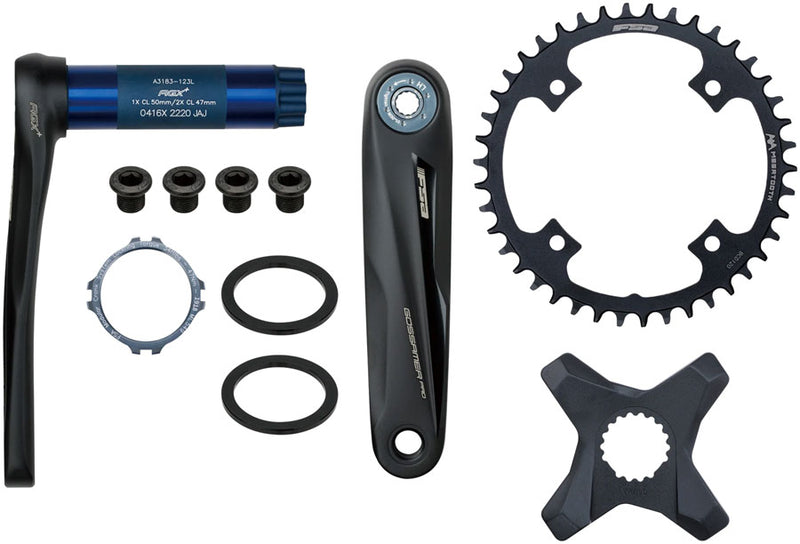 Load image into Gallery viewer, Full Speed Ahead Gossamer Pro AGX+ Modular Crankset, 44T, 172.5mm, N11
