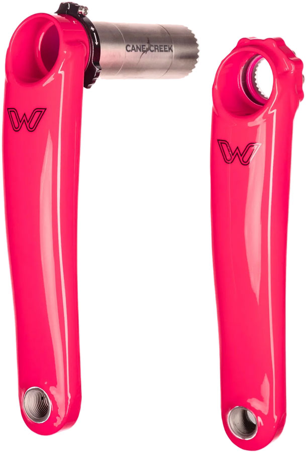 Load image into Gallery viewer, Cane Creek eeWings All-Road Titanium Crankset - 170mm, 8-Bolt Direct Mount, 30mm Spindle, Flamingo Pink
