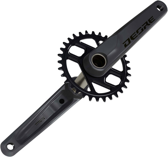 Shimano Deore FC-M6200 Crankset - 175mm, 12-Speed, 32t, 55mm Chainline, Dark Gray/Black