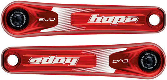 Hope Evo Crankset 170mm 9-Speed 30mm Spindle 392 EVO Aluminum Red