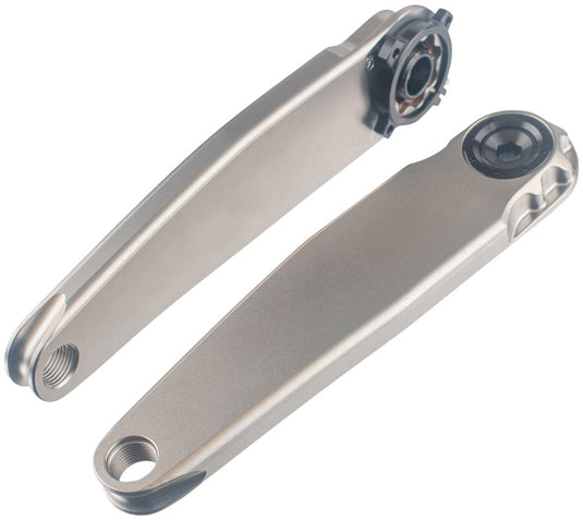 5DEV RGXC Titanium Crankset - 170mm, 8-Bolt DM Chainring Interface, Raw Ti