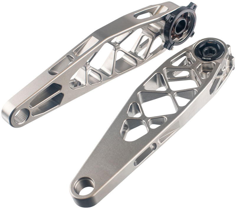 Load image into Gallery viewer, 5DEV Titanium MTB Crankset - 165mm, 8-Bolt DM Chainring Interface, Raw Ti
