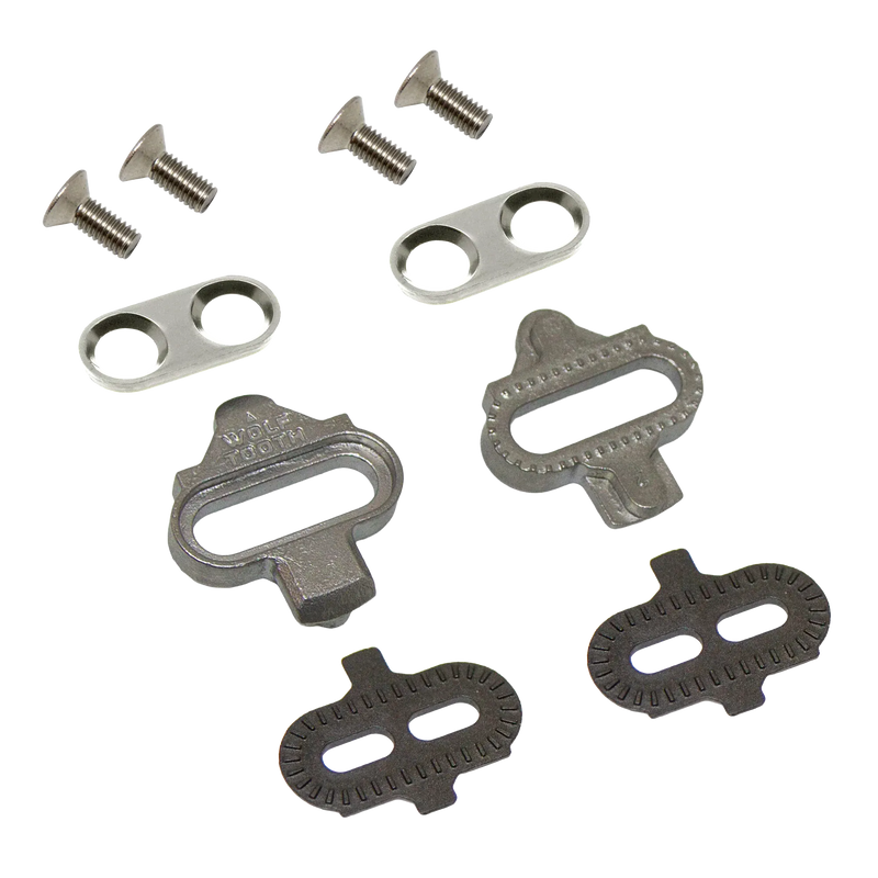 Load image into Gallery viewer, Wolf Tooth MK0 DEL Gravel Race Clipless Pedals - Single Sided Clipless, Alloy, 9/16", Shadow Gray, Pair, Shimano SPD
