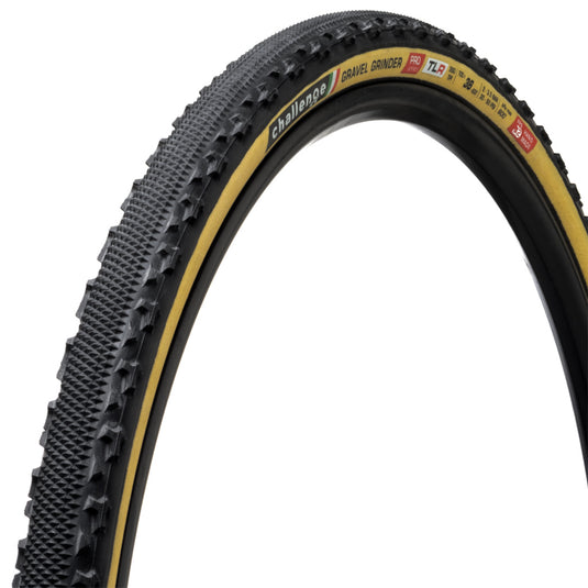 Pack of 2 Challenge Gravel Grinder Pro Tire Tubeless Black/Tan Handmade 700x36