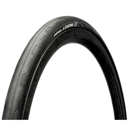 Challenge Tire 4 Stagioni 700x28 TLR Black - Tubeless, Puncture-Resistant Weatherproof Cycling Tyres (Pack of 2)