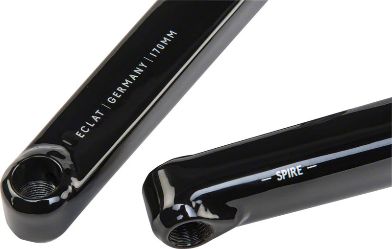 Load image into Gallery viewer, Eclat Spire Crankset Spindle: 22mm, 22mm, 160mm, Black, BMX, Set
