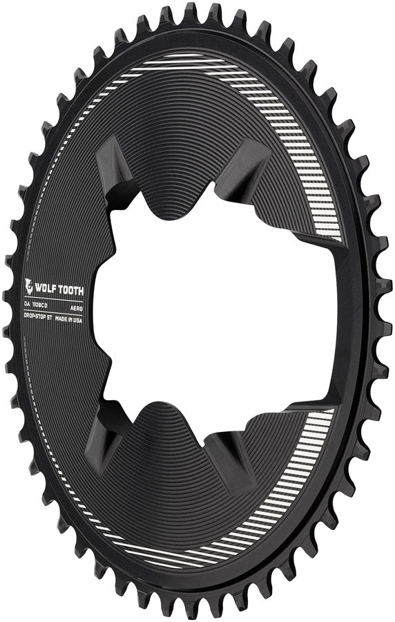 Load image into Gallery viewer, Wolf Tooth Aero Direct Mount 1x Chainring - 50t, 4-Bolt, Drop-Stop ST, Compatible with Shimano Dura-Ace R9200/R9200-P
