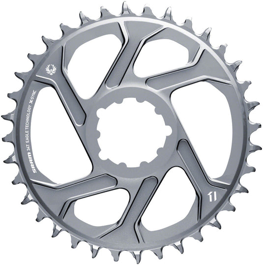 SRAM-Chainring-34t-SRAM-Direct-Mount-3-Bolt-DM-3mm-Offset-CR2061-Direct-Mount-MTB-Chainrings