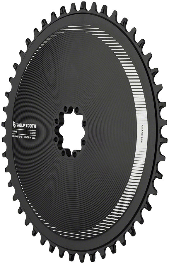 Load image into Gallery viewer, Wolf Tooth Aero Direct Mount Chainring - 50t, Direct Mount SRAM 8-Bolt, Drop-Stop B, Black
