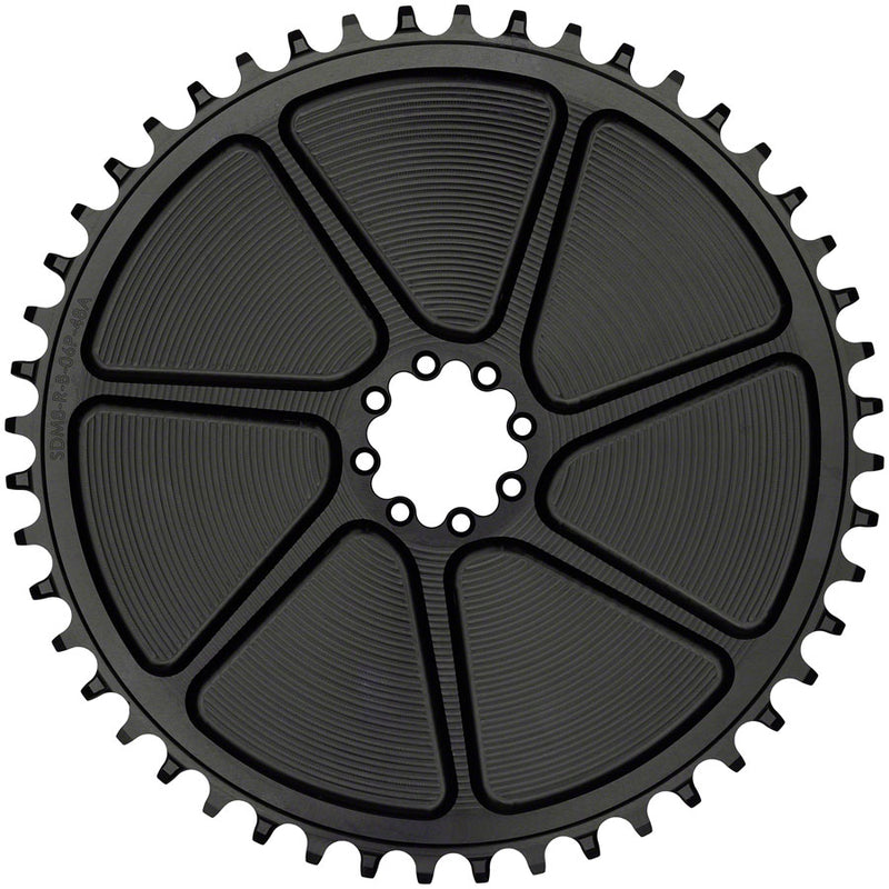 Load image into Gallery viewer, Wolf Tooth Aero Direct Mount Chainring - 52t, Direct Mount SRAM 8-Bolt, Drop-Stop B, Black
