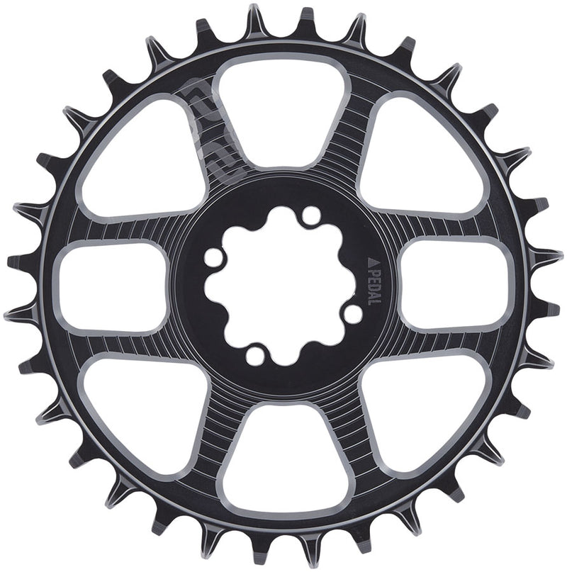 Load image into Gallery viewer, e*thirteen Helix Race 8-Bolt Chainring - 34t, 11/12-Speed, 3mm Offset, 8-Bolt Direct Mount, Black
