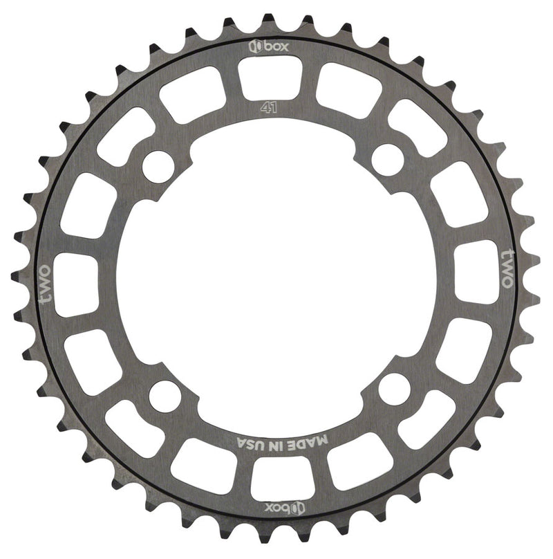 Load image into Gallery viewer, BOX Two BMX Chainring 40t 104 BCD 4-Bolt Aluminum Black Hard Anodized Finish
