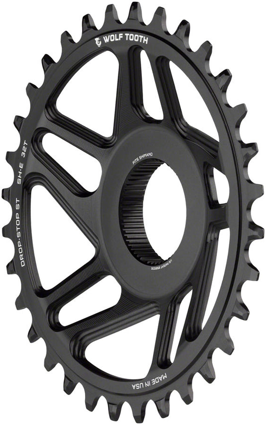 Wolf Tooth Direct Mount Chainrings for Shimano E-Bike Motor Drop-Stop ST 32T
