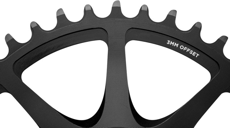 Load image into Gallery viewer, Cane Creek Direct Mount Chainring - 44t, 8-Bolt Direct Mount, 3mm Offset, Black
