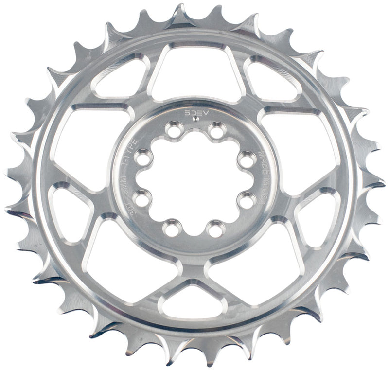 Load image into Gallery viewer, 5DEV-Chainring-32t-8-Bolt-DM-3mm-Offset-CNRG2125-Direct-Mount-MTB-Chainrings

