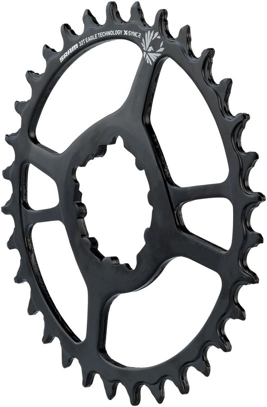 SRAM X-SYNC 2 Steel 3mm Chainring, Teeth: 34, Speed: 11/12, BCD: Direct Mount, Single, Steel, Black