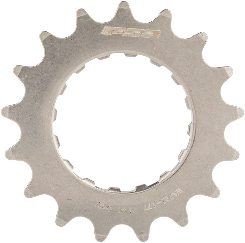 Load image into Gallery viewer, Full Speed Ahead WA323 eBike Sprocket for GEN 2 Bosch - 17t, 2.5mm Offset, Stainless Steel, Polished Silver
