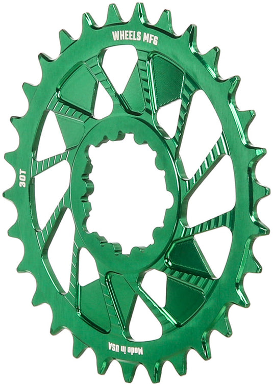 Wheels Manufacturing Direct Mount Chainring - 30t, SRAM 3-Bolt Direct Mount, 3mm Offset, Compatible with Hyperglide+