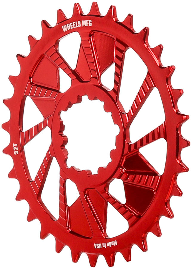 Load image into Gallery viewer, Wheels Manufacturing Direct Mount Chainring - 32t, SRAM 3-Bolt Direct Mount, 3mm Offset, Compatible with Hyperglide+
