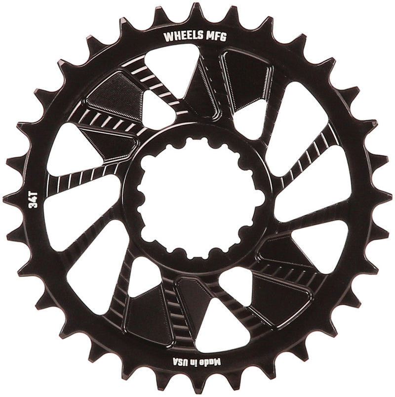 Load image into Gallery viewer, Wheels-Manufacturing-Chainring-34t-Direct-Mount-SRAM-3-Bolt-3-bolt-DM-3mm-offset-CNRG2492-Direct-Mount-MTB-Chainrings
