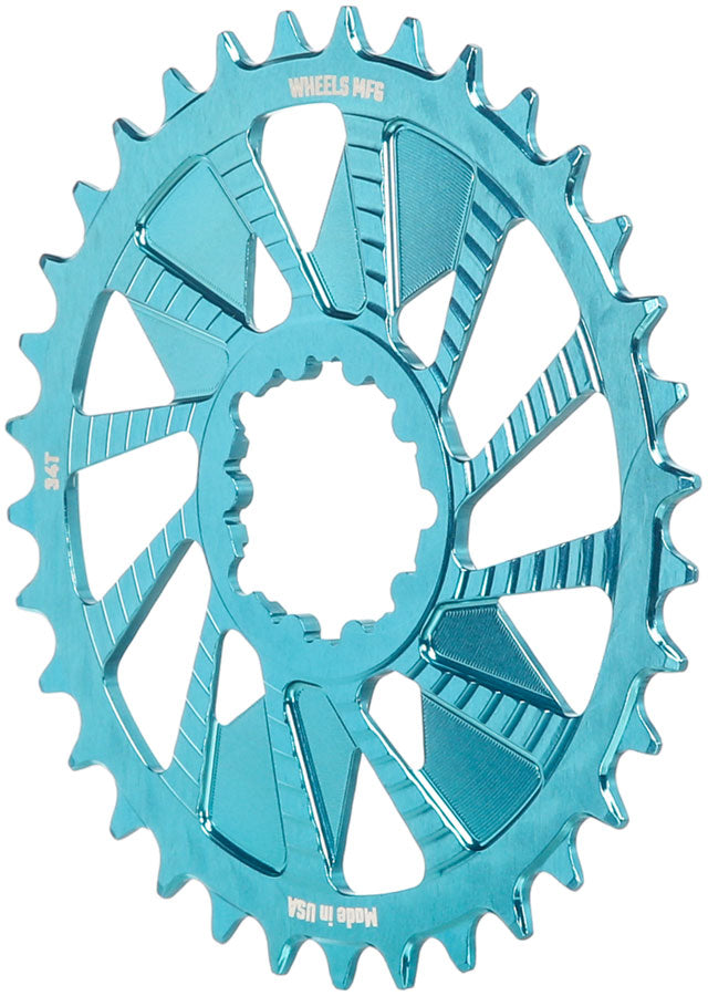 Load image into Gallery viewer, Wheels Manufacturing Direct Mount Chainring - 34t, SRAM 3-Bolt Direct Mount, 3mm Offset, Compatible with Hyperglide+
