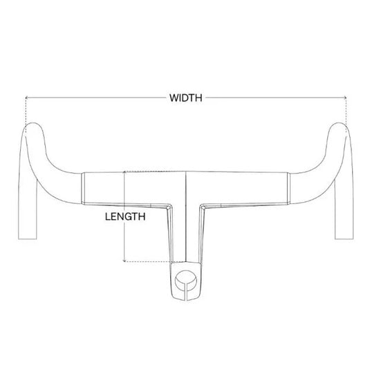 Deda Elementi Alanera Integrated Carbon Bar, Blk, 90mm x 40cm