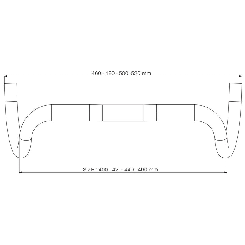 Load image into Gallery viewer, Deda Elementi Gravel 100 RHM Alloy Bar, (31.8) Blk - 46cm NLS
