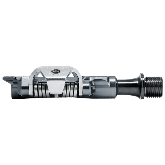 Wolf Tooth MK0 DEL Gravel Race Clipless Pedals - Single Sided Clipless, Alloy, 9/16", Shadow Gray, Pair, Shimano SPD