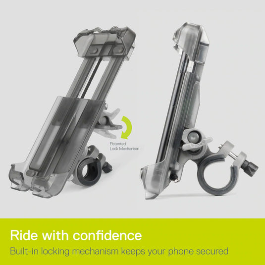Delta Smart Phone Caddy II for iPhone Android Black Handlebar Mountable Secure