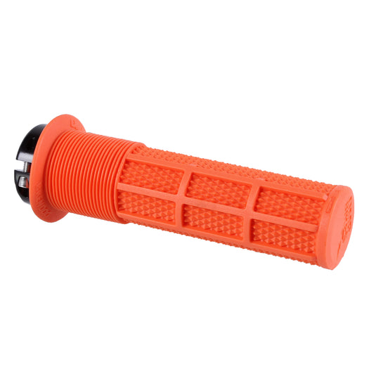 DMR DeathGrip Flanged Grips - Thick, Lock-On, Orange
