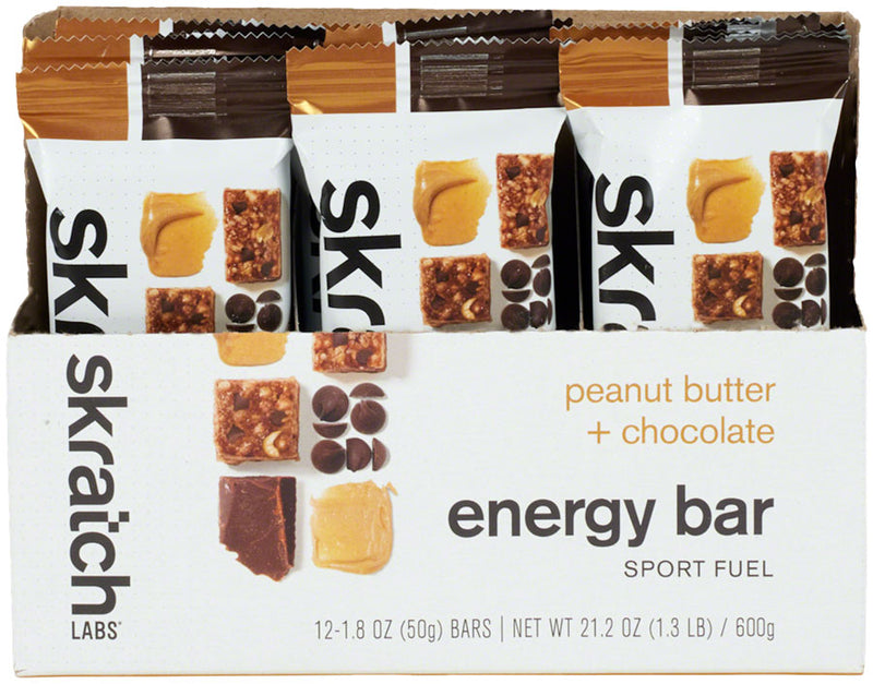 Load image into Gallery viewer, Skratch Labs Skratch Labs Energy Bar Sport Fuel - Peanut Butter and Chocolate, Box of 12
