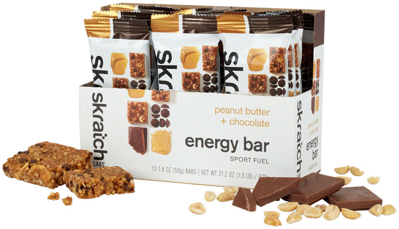 Load image into Gallery viewer, Skratch Labs Skratch Labs Energy Bar Sport Fuel - Peanut Butter and Chocolate, Box of 12
