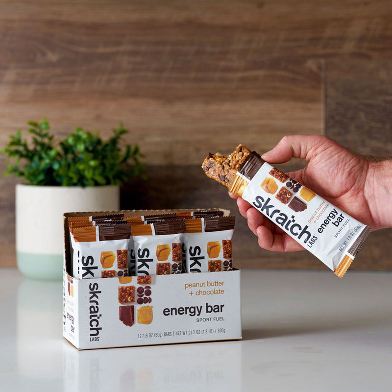 Load image into Gallery viewer, Skratch Labs Skratch Labs Energy Bar Sport Fuel - Peanut Butter and Chocolate, Box of 12
