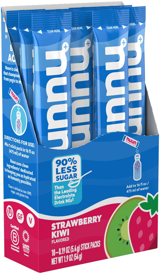 Nuun Sport Powder Hydration Kiwi Strawberry Box of 10