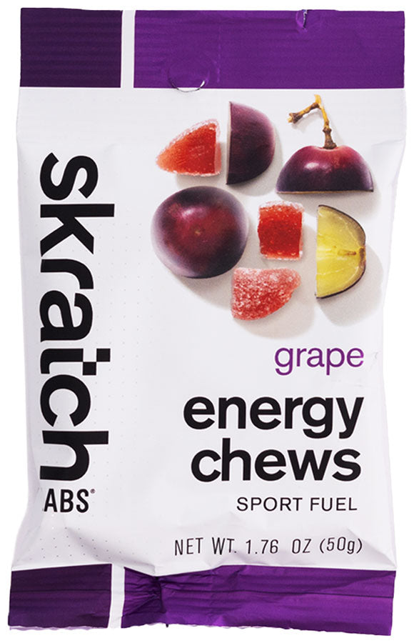 Load image into Gallery viewer, Skratch Labs Sport Chews - Grape, Box 10 Single Serve Packets Pack of  10

