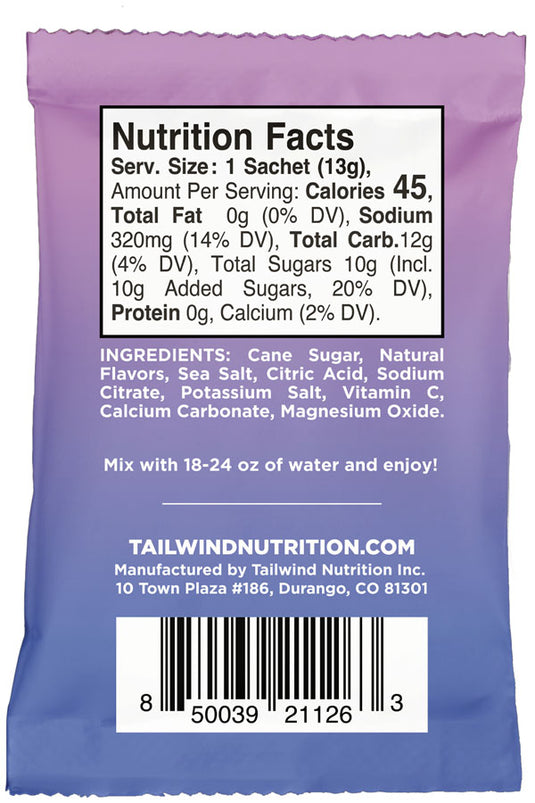 Tailwind Nutrition Rapid Hydration Hydration Berry Box of 12 packets No