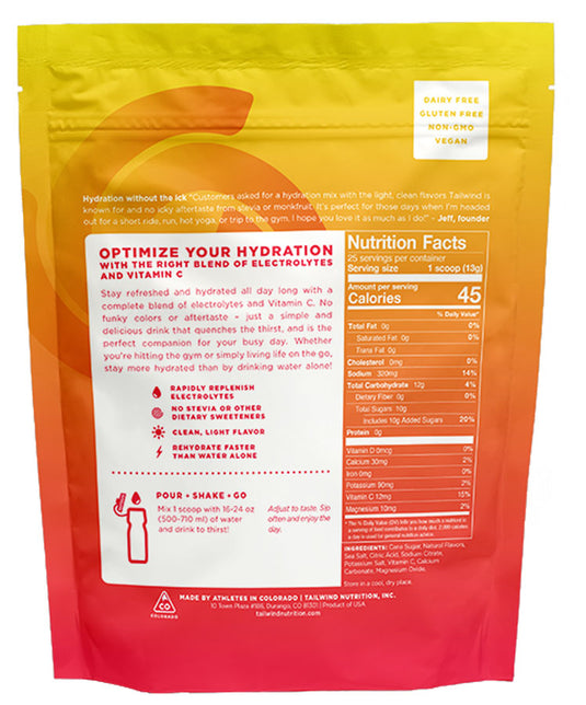 Tailwind Nutrition Rapid Hydration Strawberry Lemonade - 25 Serving Bag