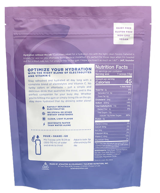 Tailwind Nutrition Rapid Hydration Berry - 25 Serving Bag