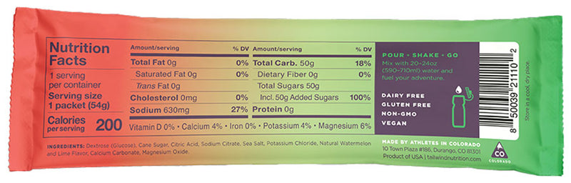 Load image into Gallery viewer, Tailwind Nutrition Endurance Fuel Dauwaltermelon - Box of 12 Single Servings
