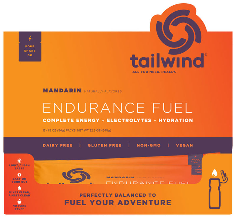 Load image into Gallery viewer, Tailwind Nutrition Endurance Fuel Energy Mandarin Orange Box of 12 packets
