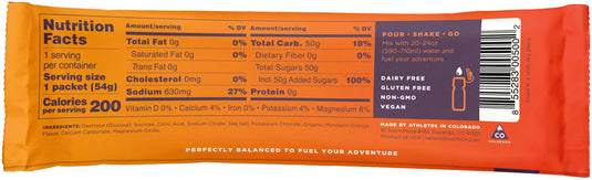Tailwind Nutrition Endurance Fuel Energy Mandarin Orange Box of 12 packets