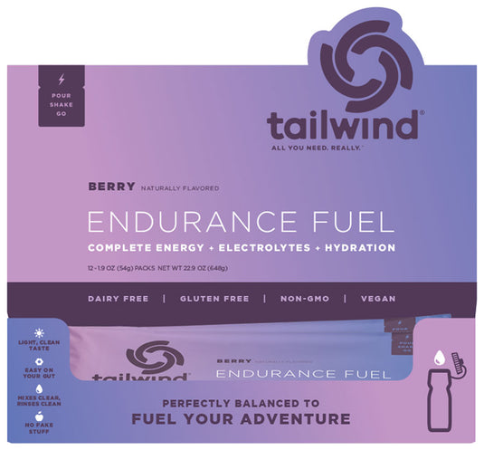Tailwind Nutrition Endurance Fuel Berry - Box of 12 Single Servings
