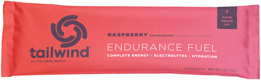 Tailwind Nutrition Endurance Fuel Raspberry - Caffeinated, Box of 12 Single Servings
