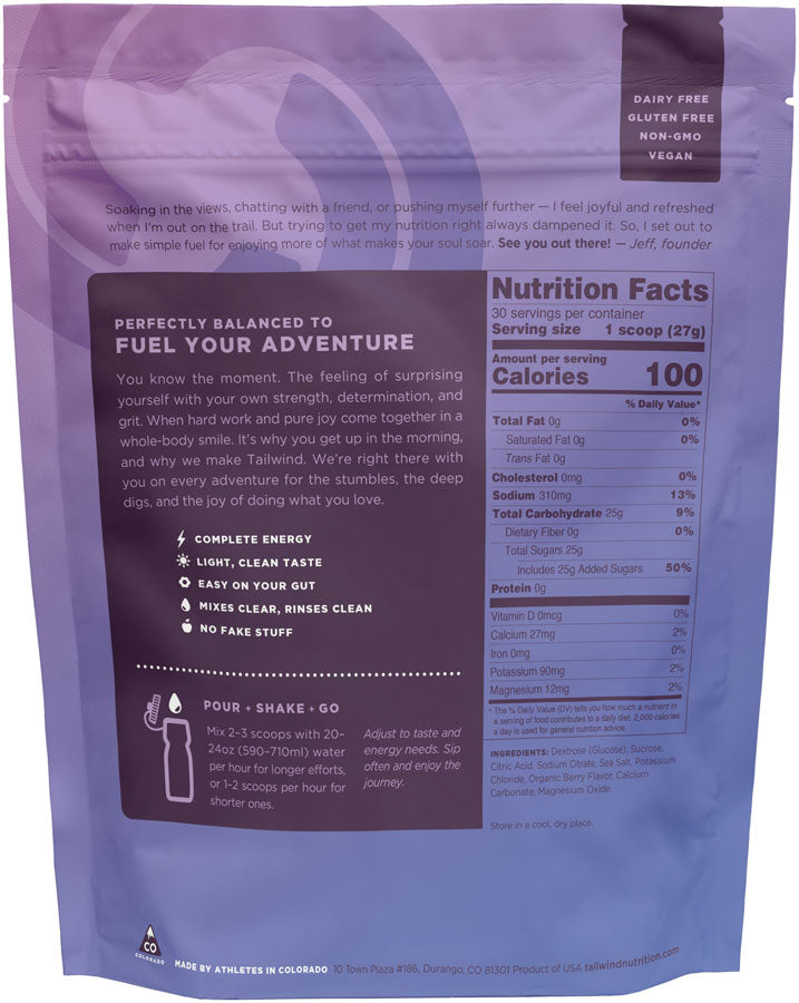 Load image into Gallery viewer, Tailwind Nutrition Endurance Fuel Berry Flavor - 30 Servings for Lasting Energy and Performance

