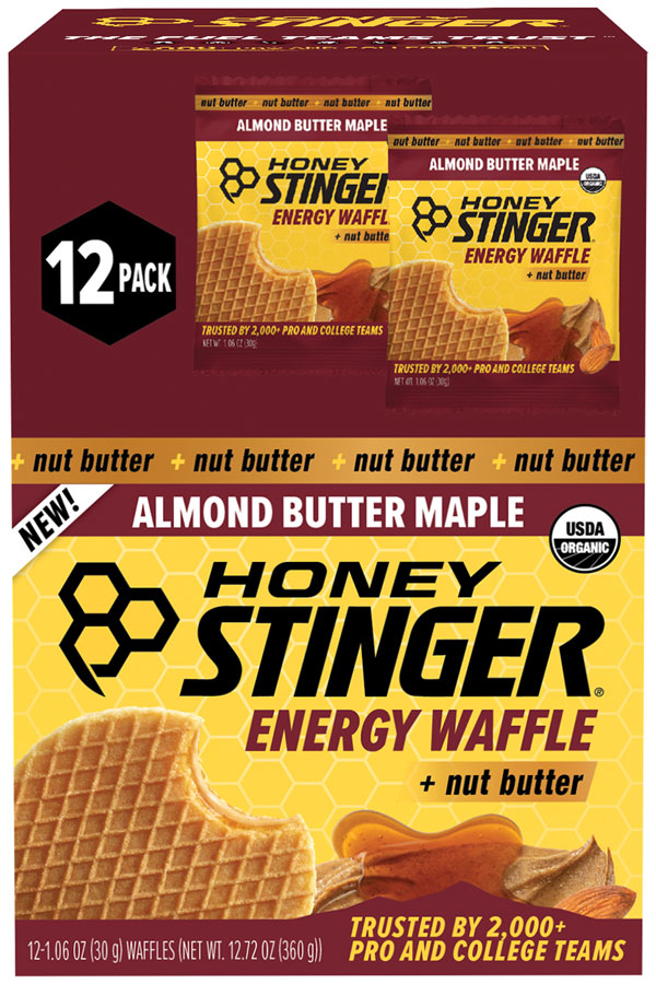 Load image into Gallery viewer, Honey Stinger Organic Waffle - Almond Butter Maple, Box of 12 Pack of  12
