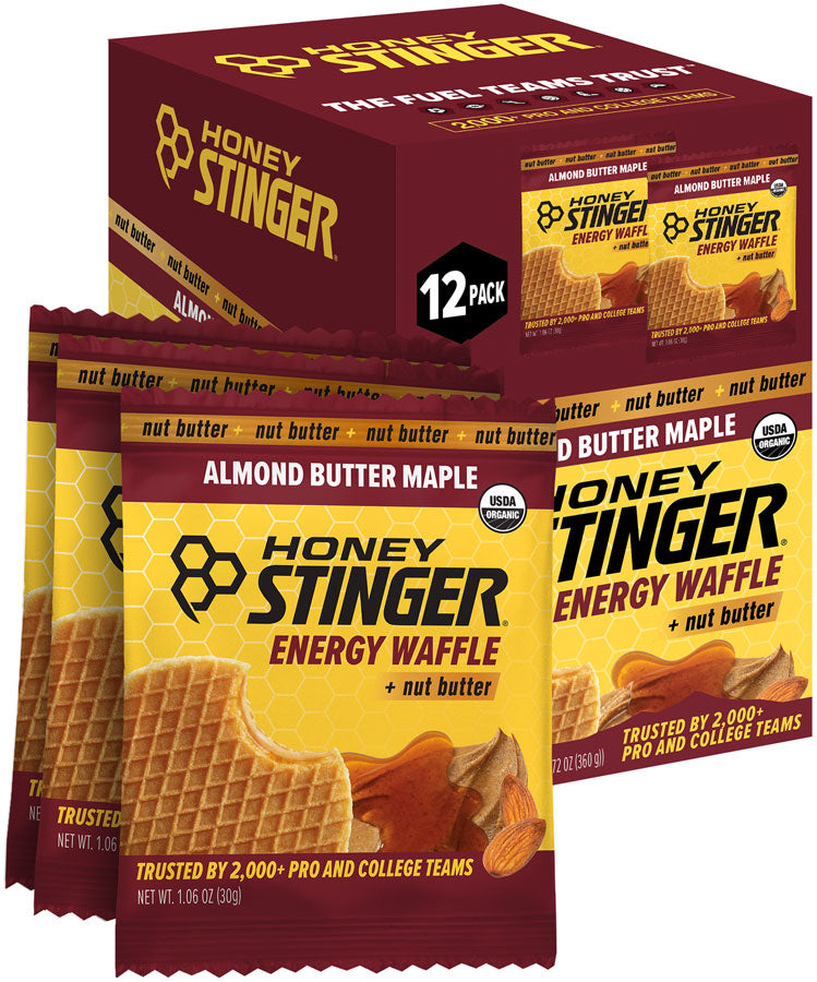 Load image into Gallery viewer, Honey Stinger Organic Waffle - Almond Butter Maple, Box of 12 Pack of  12
