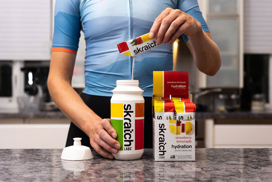 Skratch Labs Sport Hydration Drink Mix, Strawberry Lemonade, Individual Packs, 20 servings, 20pcs