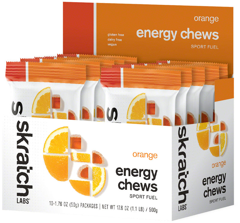 Load image into Gallery viewer, Skratch Labs Skratch Labs Sport Chews Sport Chews Orange Energy Chews Pack of  10
